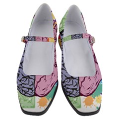 Brain Heart Balance Emotion Art Women s Mary Jane Shoes