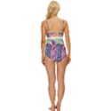 Brain Heart Balance Emotion Art Knot Front One-Piece Swimsuit View4