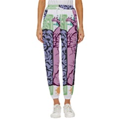 Brain Heart Balance Emotion Art Cropped Drawstring Pants