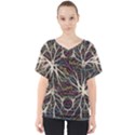 Mental Human Experience Mindset Art V-Neck Dolman Drape Top View1