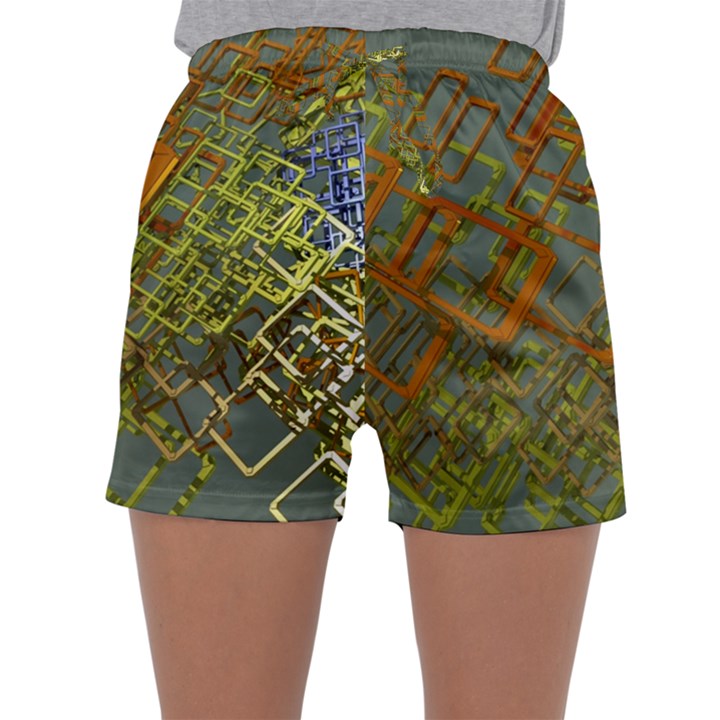 Art 3d Windows Modeling Dimension Sleepwear Shorts