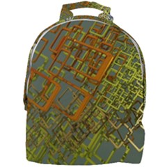 Art 3d Windows Modeling Dimension Mini Full Print Backpack by Ravend