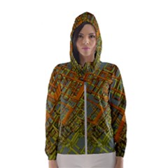 Art 3d Windows Modeling Dimension Women s Hooded Windbreaker by Ravend