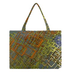 Art 3d Windows Modeling Dimension Medium Tote Bag by Ravend