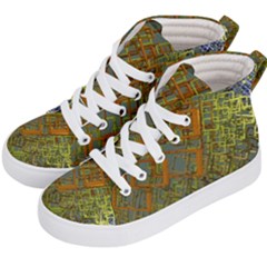 Art 3d Windows Modeling Dimension Kids  Hi-top Skate Sneakers by Ravend