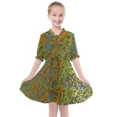 Art 3d Windows Modeling Dimension Kids  All Frills Chiffon Dress by Ravend