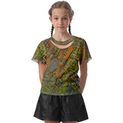 Art 3d Windows Modeling Dimension Kids  Front Cut Tee by Ravend