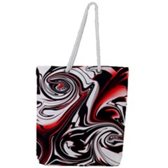 Modern Art Design Fantasy Surreal Full Print Rope Handle Tote (large) by Ravend