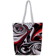 Modern Art Design Fantasy Surreal Full Print Rope Handle Tote (small) by Ravend