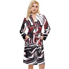 Modern Art Design Fantasy Surreal Long Sleeve Velour Robe by Ravend