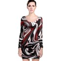 Modern Art Design Fantasy Surreal Long Sleeve Bodycon Dress View1