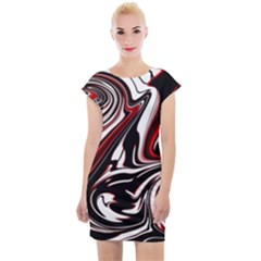 Modern Art Design Fantasy Surreal Cap Sleeve Bodycon Dress by Ravend