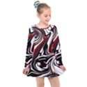 Modern Art Design Fantasy Surreal Kids  Long Sleeve Dress View1