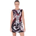 Modern Art Design Fantasy Surreal Lace Up Front Bodycon Dress View1