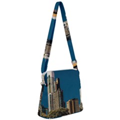 Puerto Madero Cityscape, Buenos Aires, Argentina Zipper Messenger Bag by dflcprintsclothing