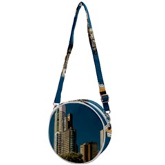 Puerto Madero Cityscape, Buenos Aires, Argentina Crossbody Circle Bag by dflcprintsclothing