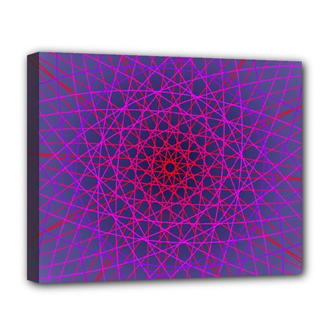 Geometric Pattern-line Art Deluxe Canvas 20  X 16  (stretched) by Ravend