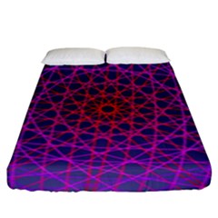 Geometric Pattern-line Art Fitted Sheet (king Size) by Ravend