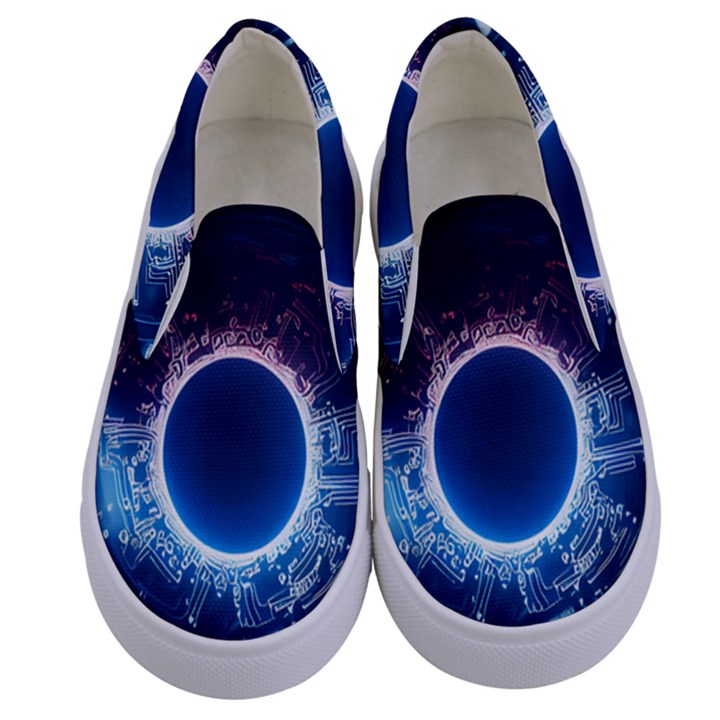 Artificial Intelligence Ai Kids  Canvas Slip Ons