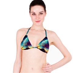 Abstract Galactic Wallpaper Bikini Top by Ravend