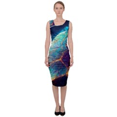 Abstract Galactic Wallpaper Sleeveless Pencil Dress by Ravend