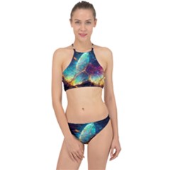 Abstract Galactic Wallpaper Racer Front Bikini Set by Ravend