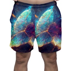 Abstract Galactic Wallpaper Men s Shorts