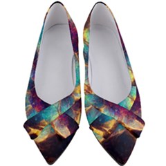 Abstract Galactic Wallpaper Women s Bow Heels by Ravend