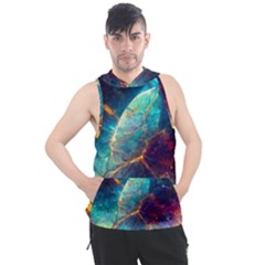 Abstract Galactic Wallpaper Men s Sleeveless Hoodie by Ravend