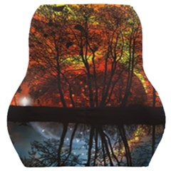 Space Nature Fantasy Trees Car Seat Back Cushion  by Ravend