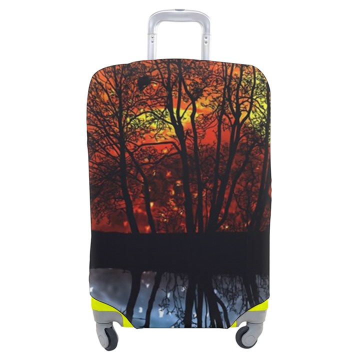 Space Nature Fantasy Trees Luggage Cover (Medium)