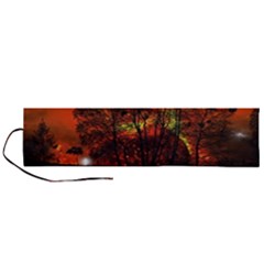 Space Nature Fantasy Trees Roll Up Canvas Pencil Holder (l) by Ravend