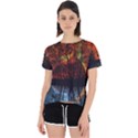 Space Nature Fantasy Trees Open Back Sport Tee View1