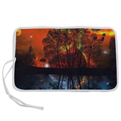 Space Nature Fantasy Trees Pen Storage Case (m) by Ravend