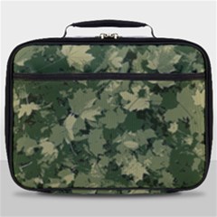 Green Leaves Camouflage Full Print Lunch Bag by Ravend