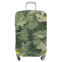 Green Leaves Camouflage Luggage Cover (medium) by Ravend