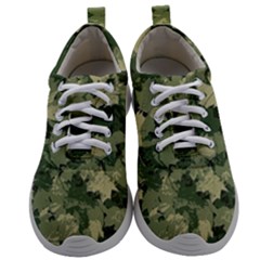 Green Leaves Camouflage Mens Athletic Shoes by Ravend