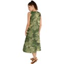 Green Leaves Camouflage Summer Maxi Dress View2