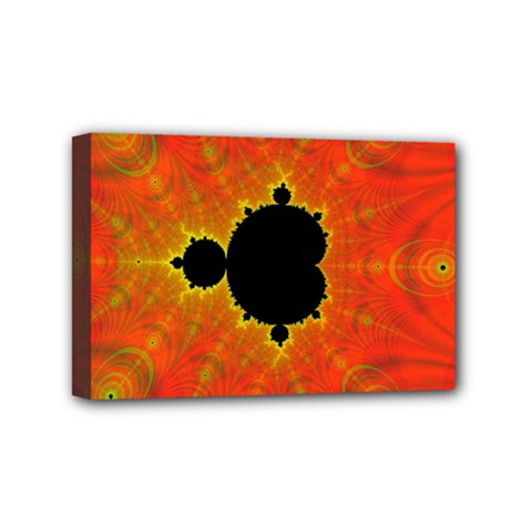 Fractal Mandelbrot Set Pattern Art Mini Canvas 6  X 4  (stretched) by Ravend