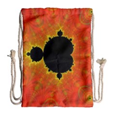 Fractal Mandelbrot Set Pattern Art Drawstring Bag (large) by Ravend