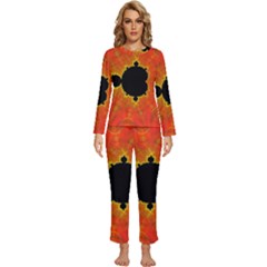 Fractal Mandelbrot Set Pattern Art Womens  Long Sleeve Lightweight Pajamas Set