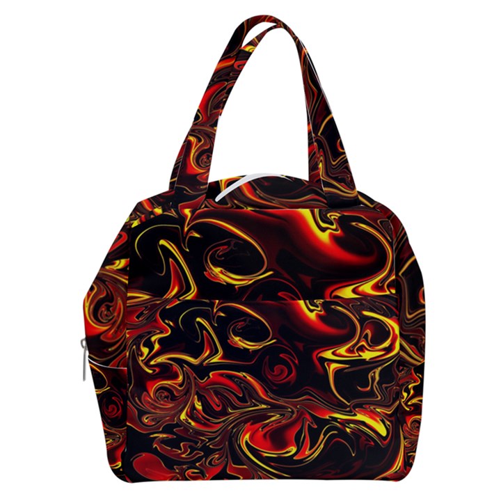 Modern Art Design Fantasy Surreal Orange Boxy Hand Bag