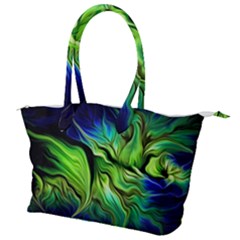 Fractal Art Pattern Abstract Canvas Shoulder Bag by Ravend