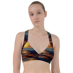 Ocean Sunset Sea Ocean Sunset Sweetheart Sports Bra by Ravend