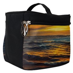 Ocean Sunset Sea Ocean Sunset Make Up Travel Bag (small) by Ravend