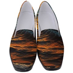 Ocean Sunset Sea Ocean Sunset Women s Classic Loafer Heels by Ravend