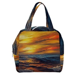 Ocean Sunset Sea Ocean Sunset Boxy Hand Bag by Ravend