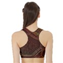 Fractal Pattern Geometric Pattern Sports Bra with Border View2