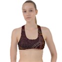 Fractal Pattern Geometric Pattern Criss Cross Racerback Sports Bra View1