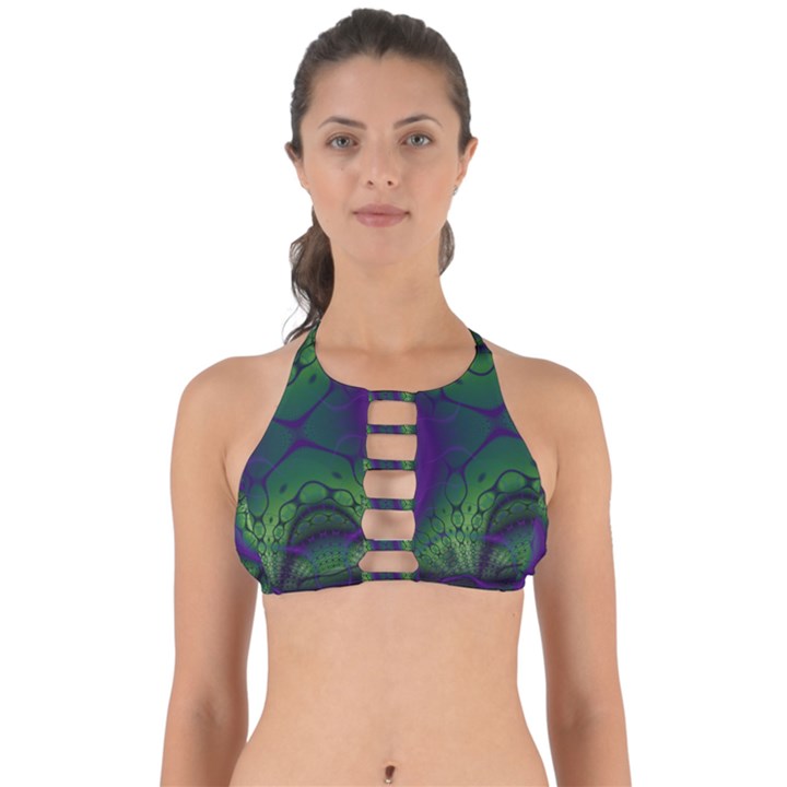 Abstract Art Fractal Perfectly Cut Out Bikini Top